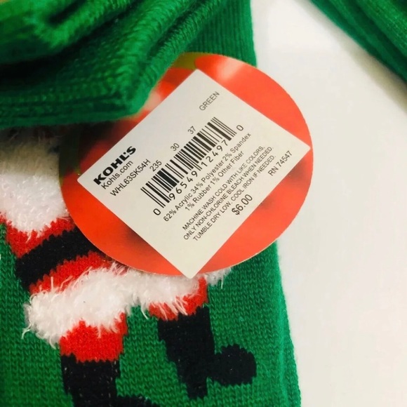 CHRISTMAS NOVELTY SOCKS X 3 - Picture 3 of 5